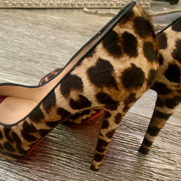 AUTHENTIC LEOPARD PRINT CHRISTIAN LOUBOUTIN HEELS - Picture 13 of 16